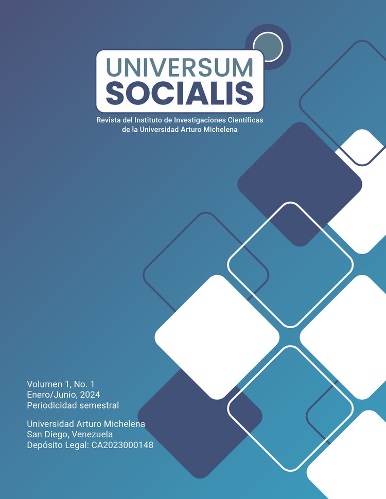 Imagen de portada de la revista Universum Socialis Volumen 1 Numero 1 de la Universidad Arturo Michelena