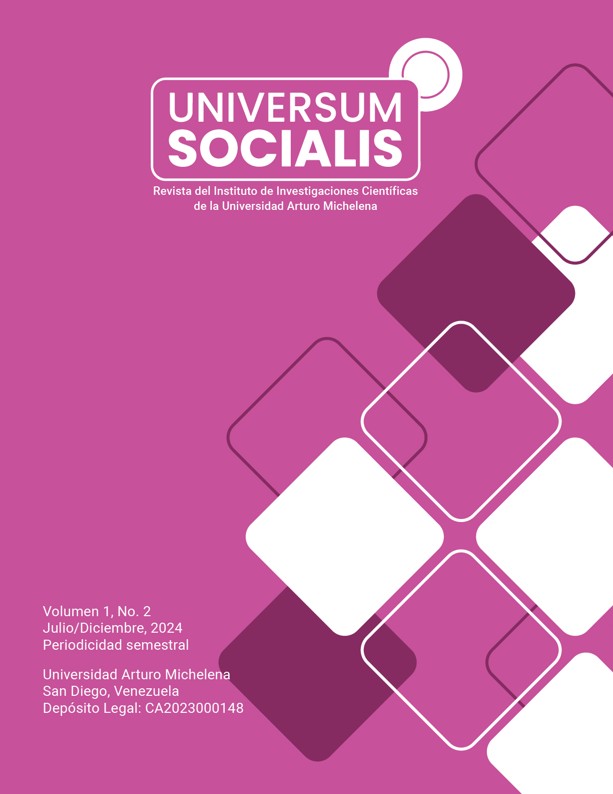 Imagen de portada de la revista Universum Socialis Volumen 1 Numero 2 de la Universidad Arturo Michelena