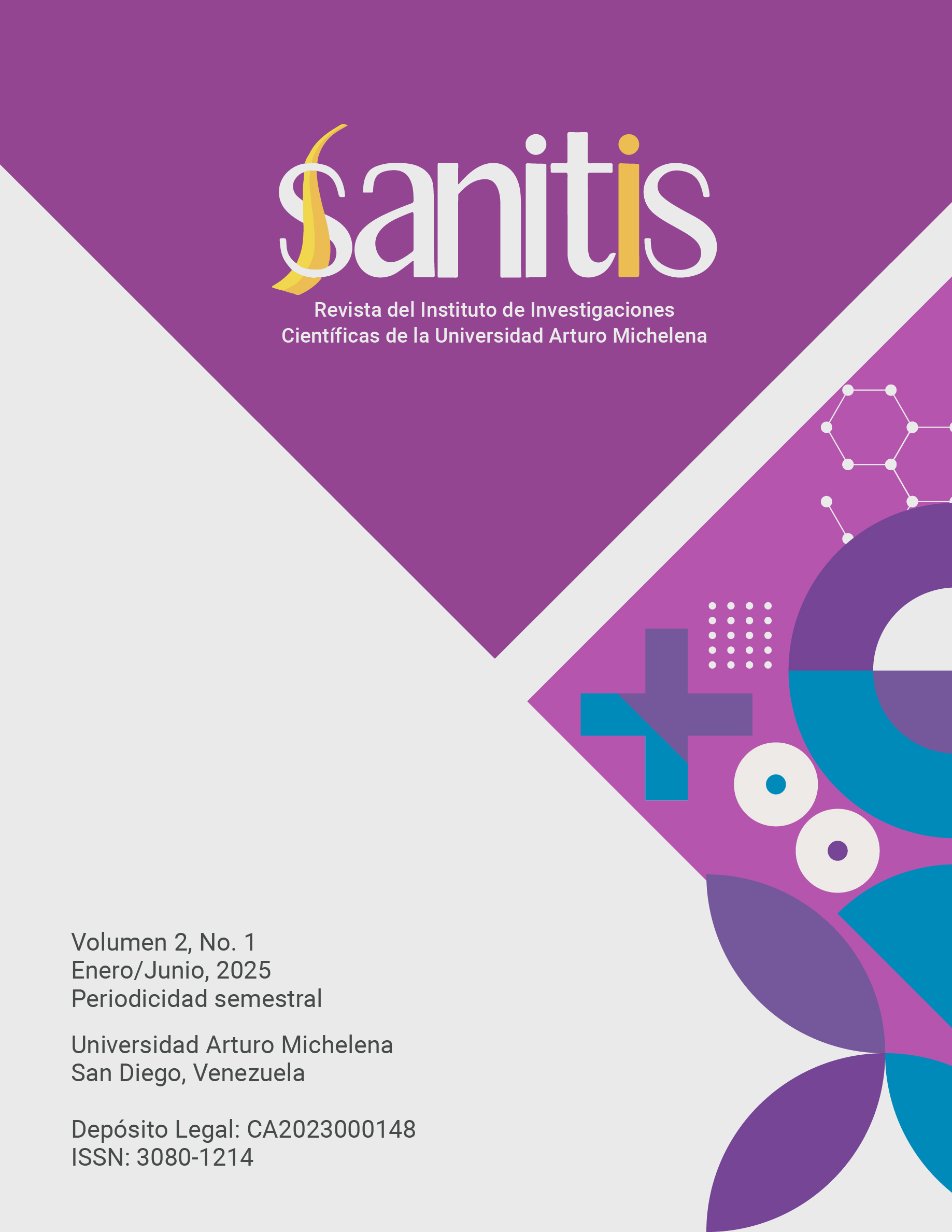 Portada de la revista Sanitis de la Universidad Arturo Michelena