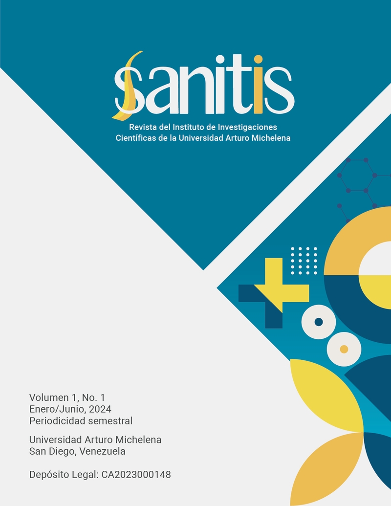 Portada de la revista Sanitis de la Universidad Arturo Michelena