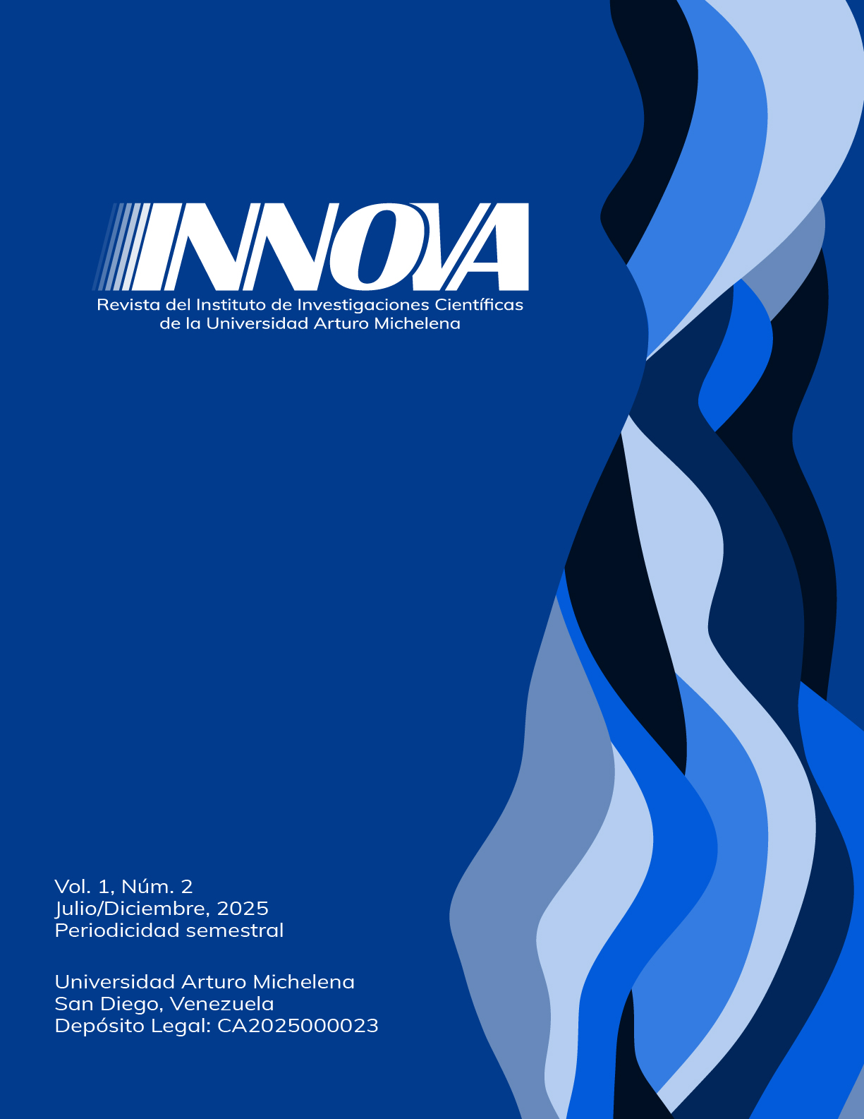 Portada de la revista Innova Volumen 1 Número 2 de la Universidad Arturo Michelena